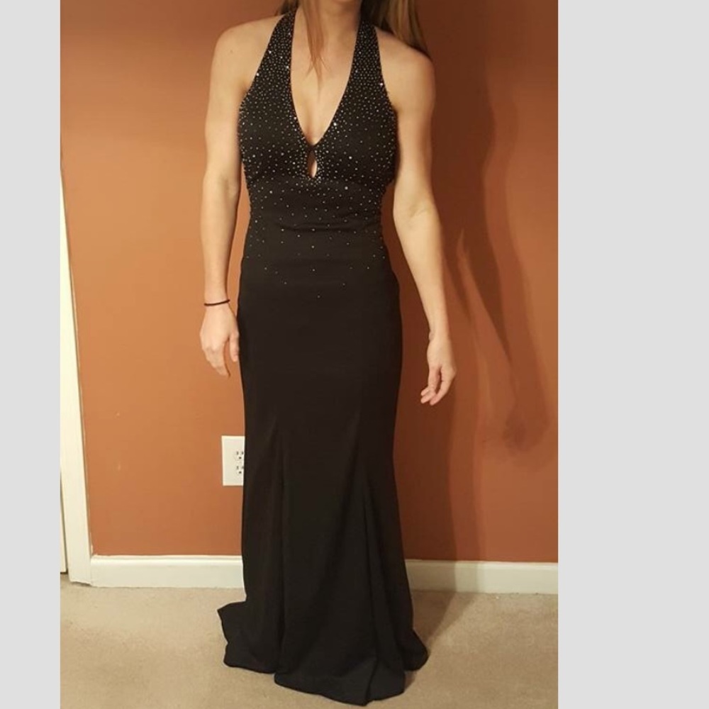 Black evening gown